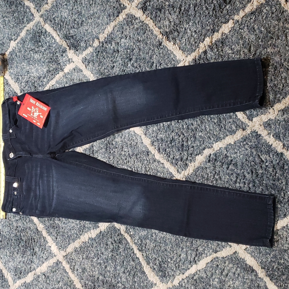 True Religion stella mid rise skinny jeans Size 34 Dark blue